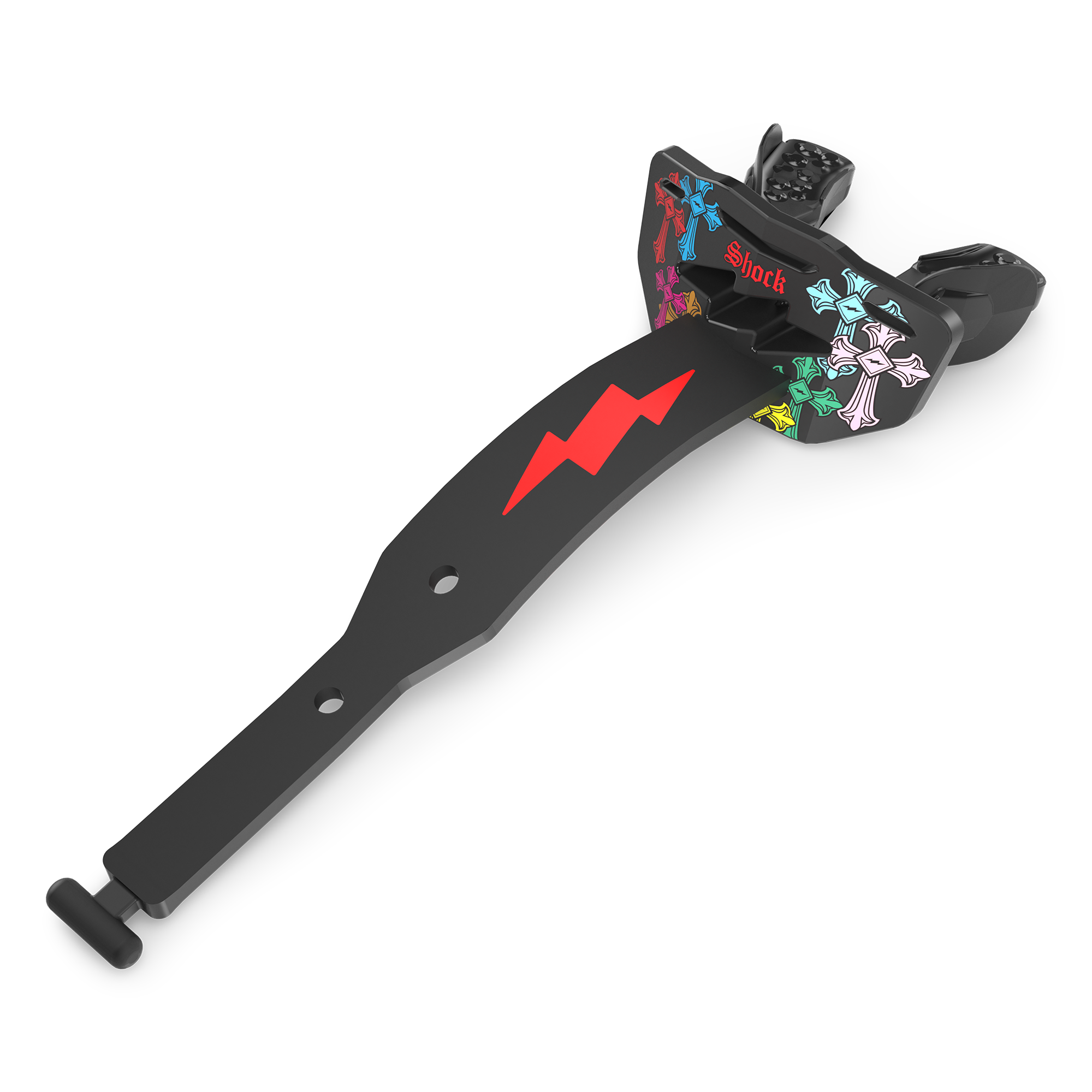 Shock Doctor Bolt Divine Drip Football Lip Guard - BLACK/MULTI